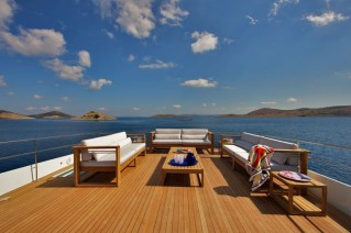 Motor yacht KANGA -  Sudeck Aft Lounging